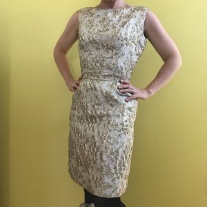 Vintage silver & gold lamé dress
